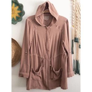 Torrid Cotton Dusty Rose Jacket / Tunic X-Large